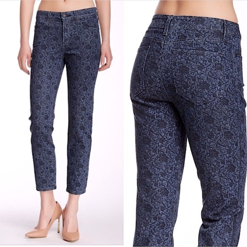 NYDJ Alisha Floral Scroll Ankle Jean